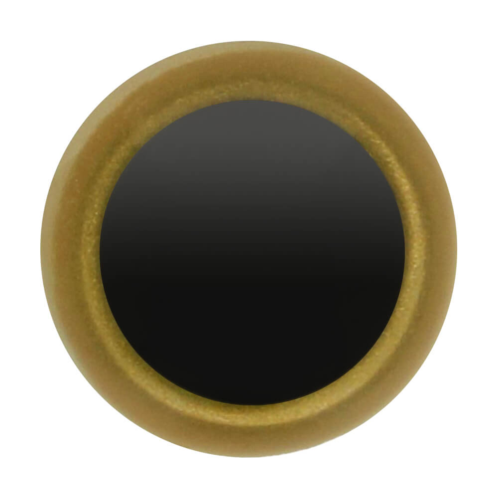 Animal eyes 12mm black and bright gold