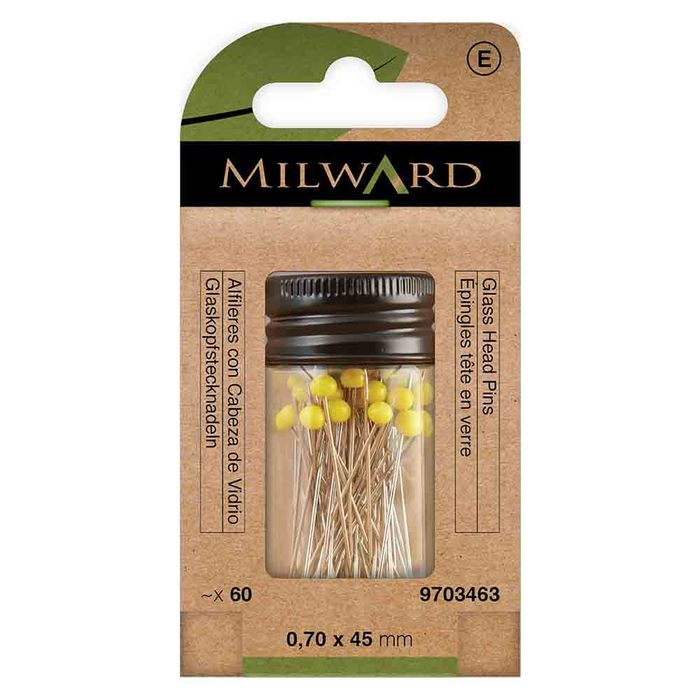 Milward Glaskopspelden 45mm - 60st